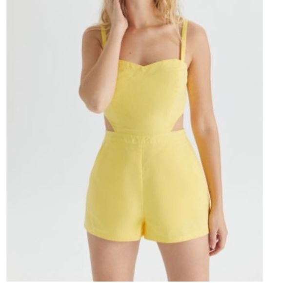 COPY - Urban outfitters yellow romper. - Picture 2 of 11